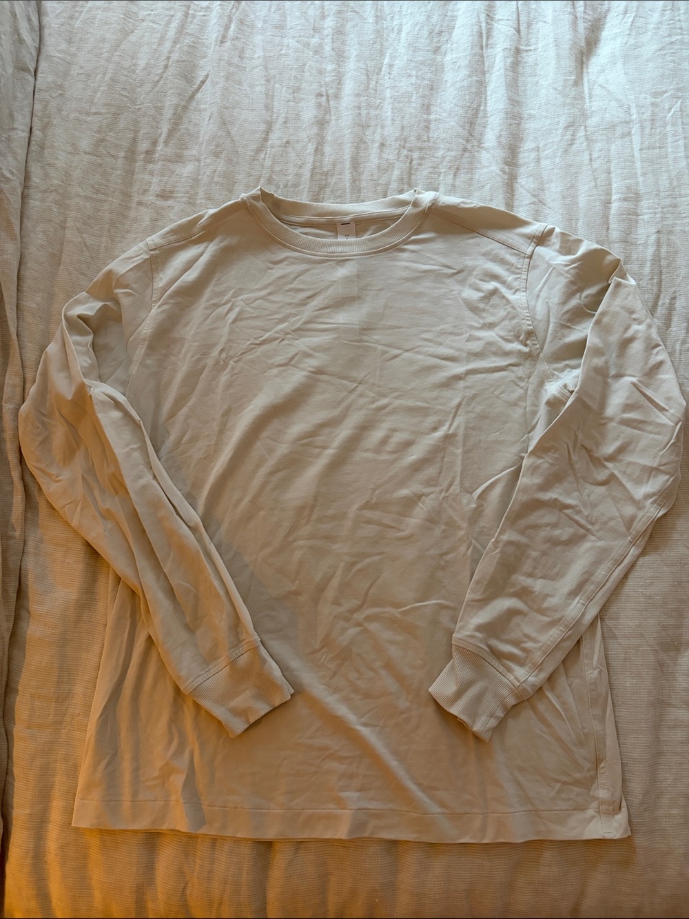 lululemon athletica Men's Long Sleeve Crew - Cream